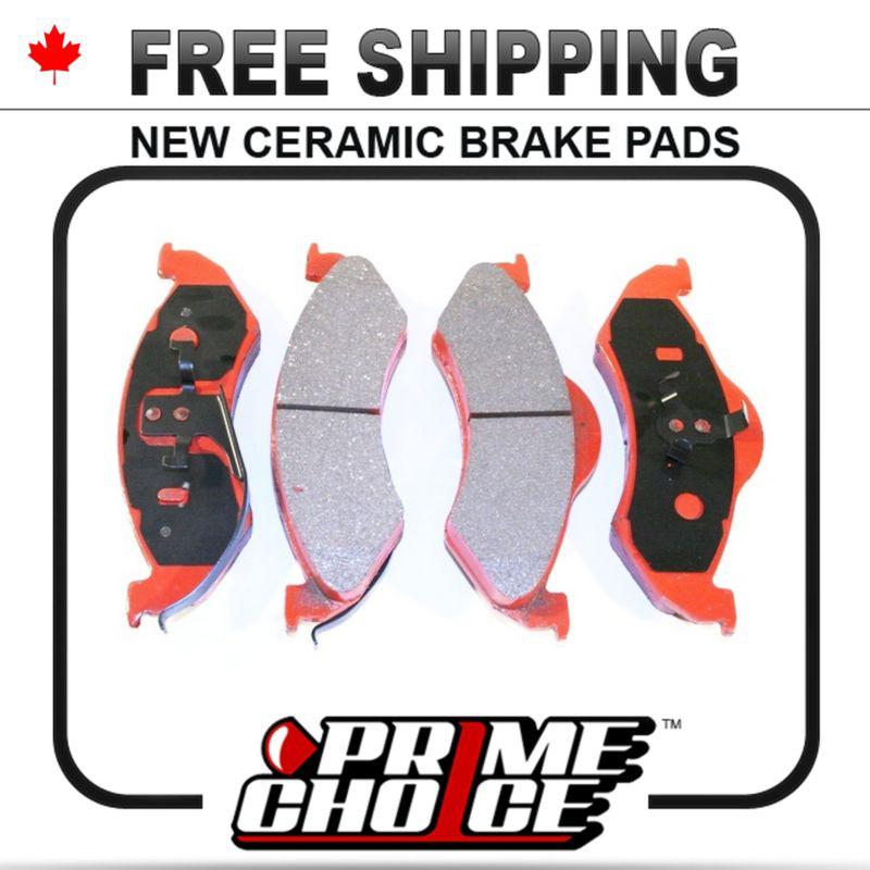 New premium complete set of front ceramic disc brake pads with shims