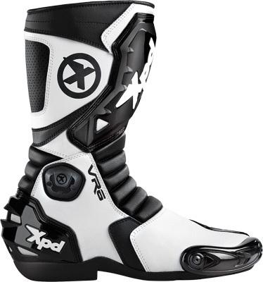 Spidi vr-6 boots black/white e45/us10.5 s58-011-45