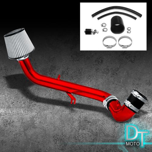 Stainless washable cone filter+cold air intake 95-99 eclipse 2.0l non turbo red