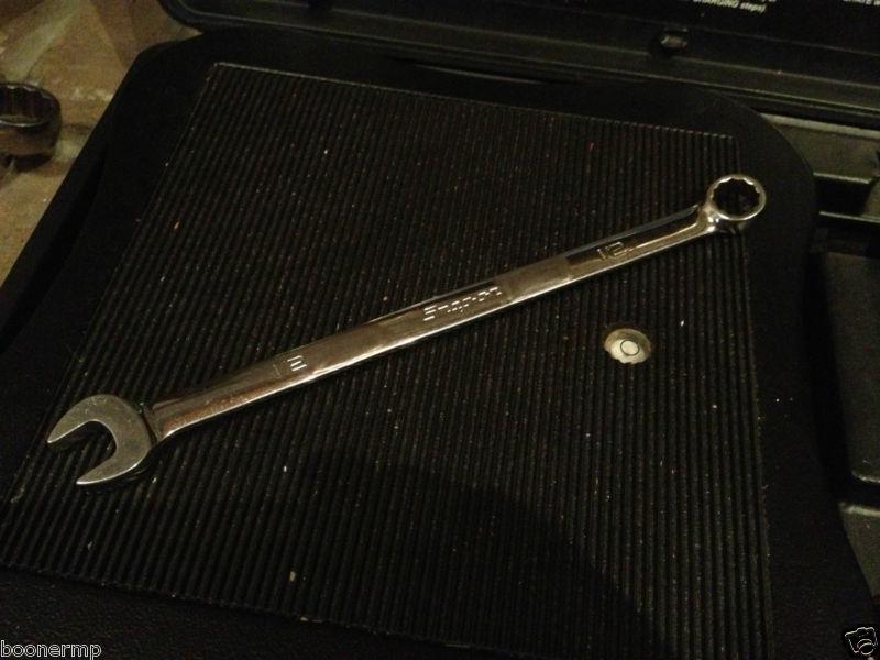  snap-on   x long   12 point  1/2 "    combination  end wrench 