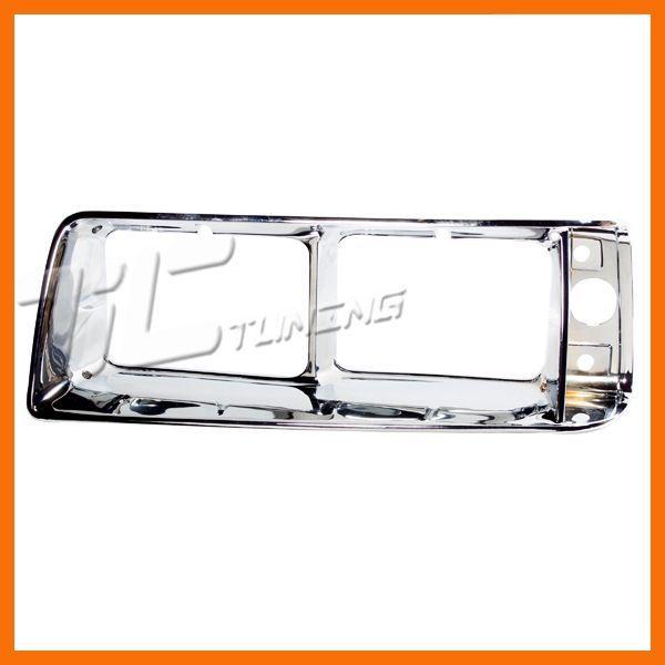 Headlamp door chrome ch1212102 head light bezel 86-88 lebaron 600 caravelle left