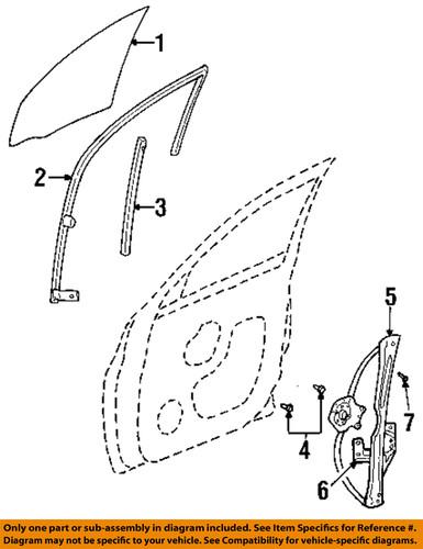 Chrysler oem 5027055ad front door-guide channel