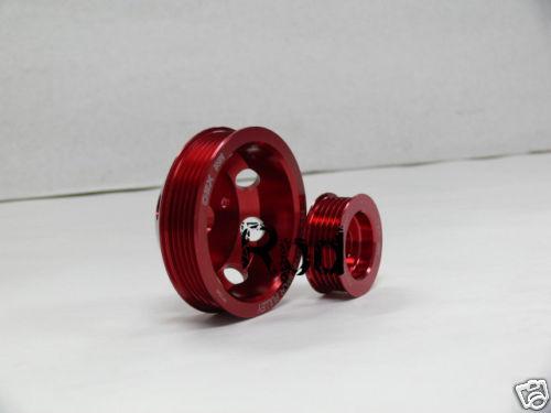 Obx red pulley set mazda 04-08 rx8 rx-8 renesis fe3s