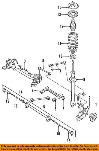 Mazda oem t00128600a suspension control arm/control arm