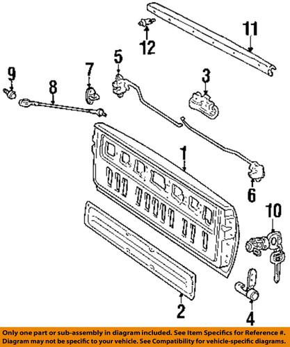 Toyota oem 657170c030 tail gate-protector