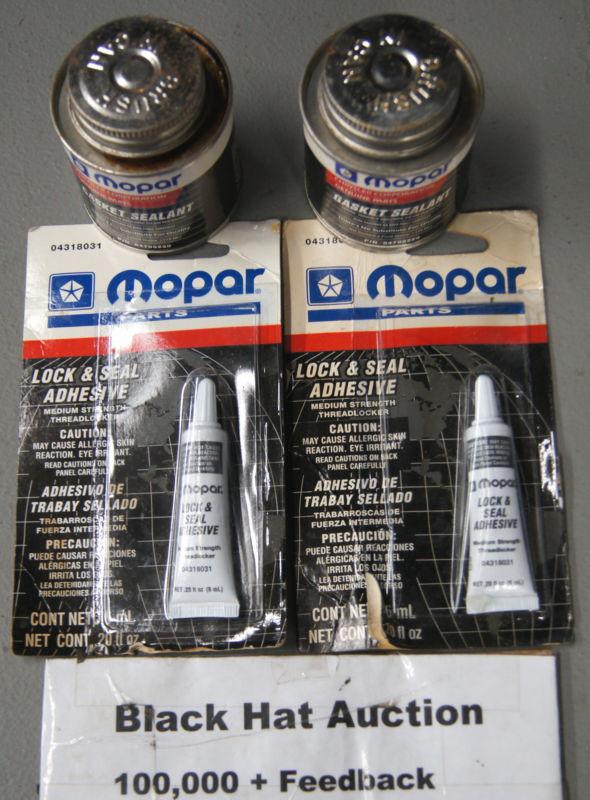 Lot of 4 genuine mopar sealants