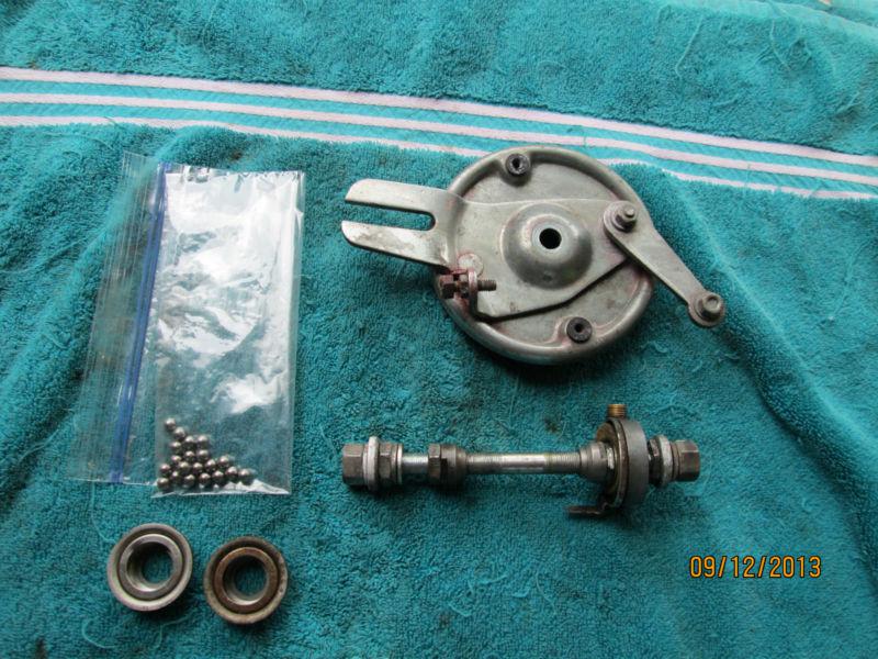 Garelli moped front brake axle bearings speedo drive gear 