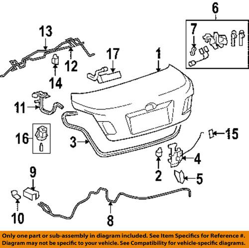 Toyota oem 6460006010 trunk/trunk part/trunk lock actuator motor