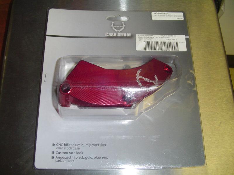 Psr red case armor protector billet aluminum right side suzuki gsxr 1000 07 08