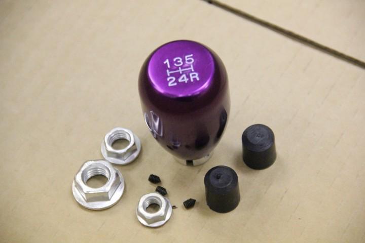 Universal jdm 5-speed manual mt  racing shifter stick shift knob purple screw on