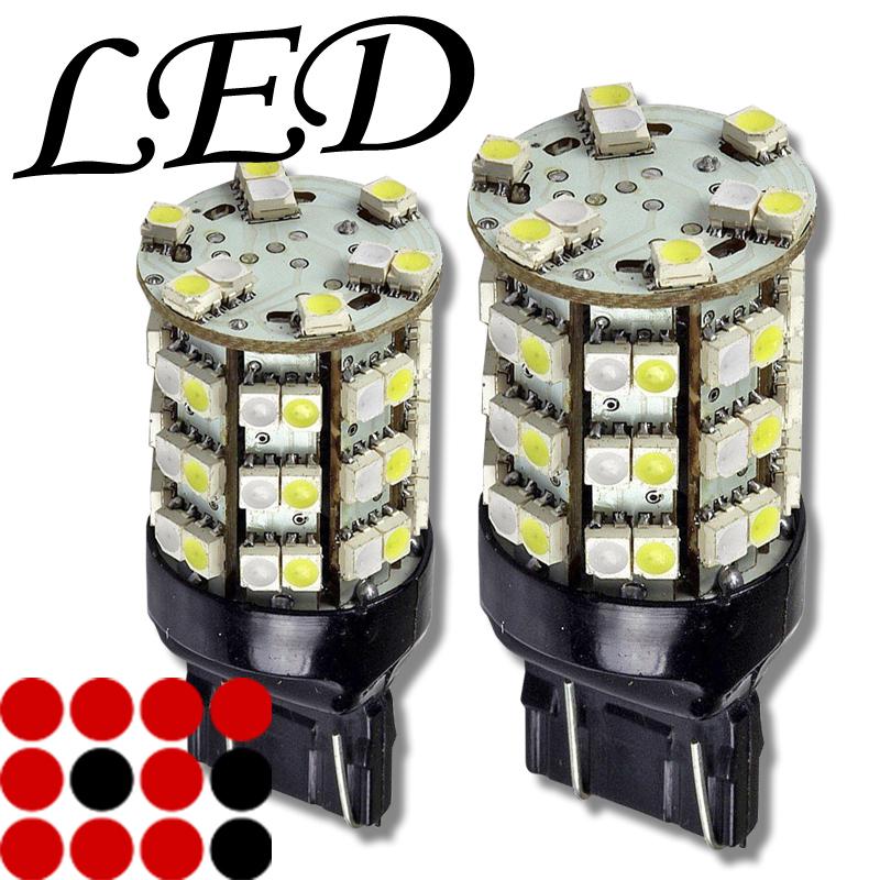 60-led smd 3157 turn signal corner light amber/white dual color switchback bulbs