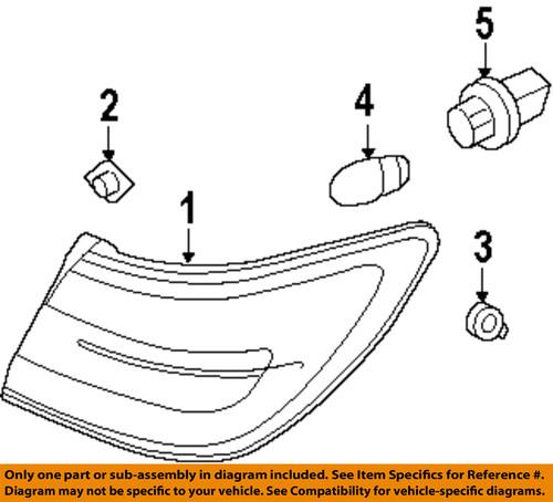 Lincoln oem 6h6z13404b tail lamp