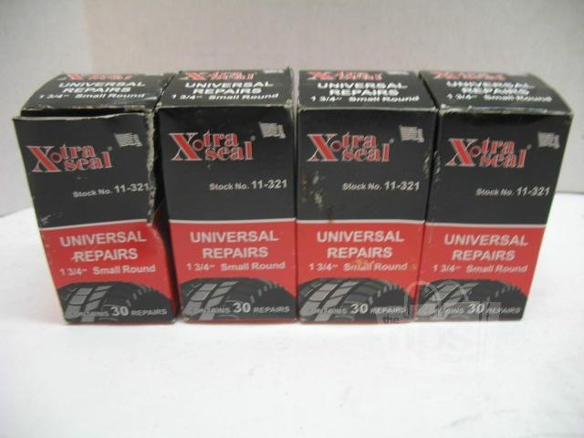 31 inc. 11-321 30ct xtra universal tire repairs 1-3/4in lot of 4 boxes new