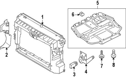 Volkswagen 5c0825237b genuine oem factory original splash shield