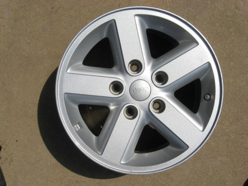 2007 2008 jeep wrangler factory aluminum alloy wheel - rim 16x7