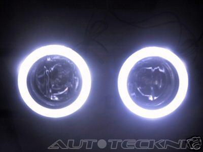 Nissan sentra altima maxima juke titan ultra white led angel eyes fog light kit