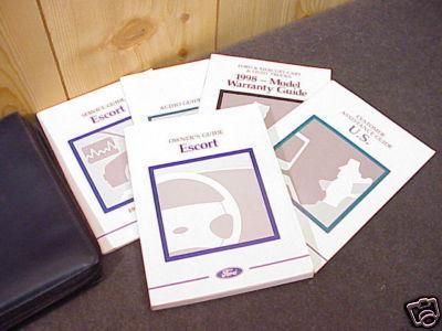 Ford escort 98 1998 owners manual, guides, case