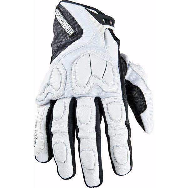 White s speed and strength tough as nails leather/textile glove