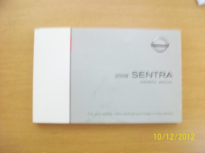 2008  niissan sentra  owners manual