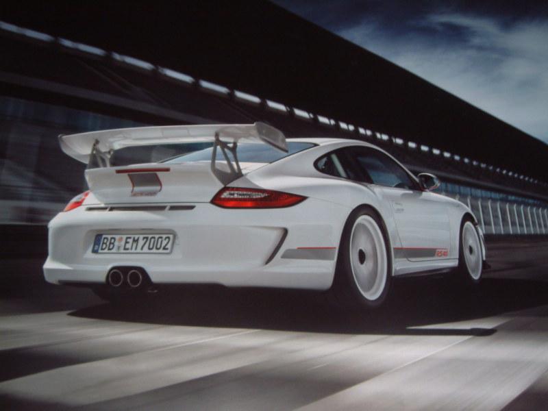 Porsche factory issued showroom poster of the porsche 911 gt3 rs 4.0 (no.4)