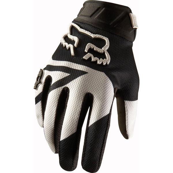 Black s fox racing 360 machina youth gloves 2013 model