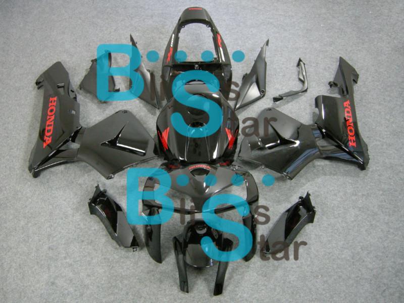 Fairing black red decal bodywork plastic kit w2 fit for cbr600rr 2005-2006 11f