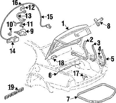 Buick 19130464 genuine oem factory original strap