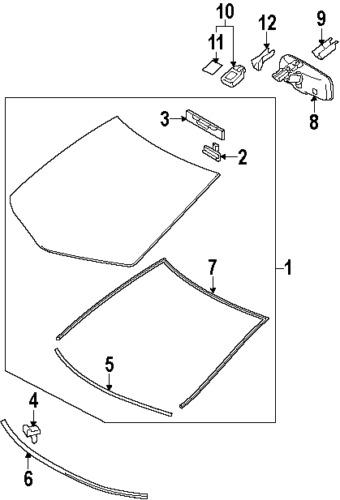 Lexus 5611750140 genuine oem factory original dam