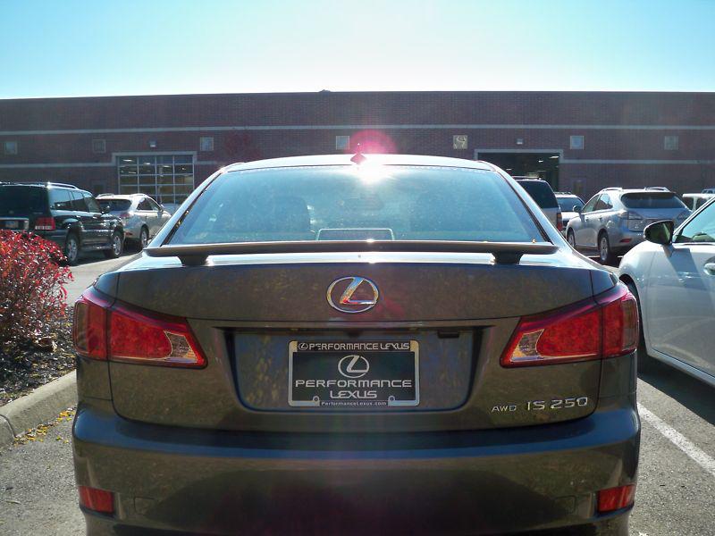 2013 lexus is250 spoiler - custom style