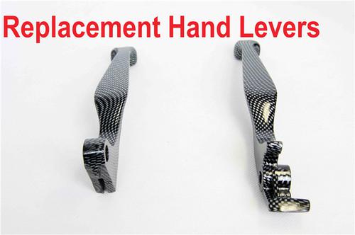 Carbon brake clutch skull hand lever for honda shadow 600 750 1100 magna 750