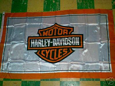 Nos 1980's vintage harley davidson dealer flag