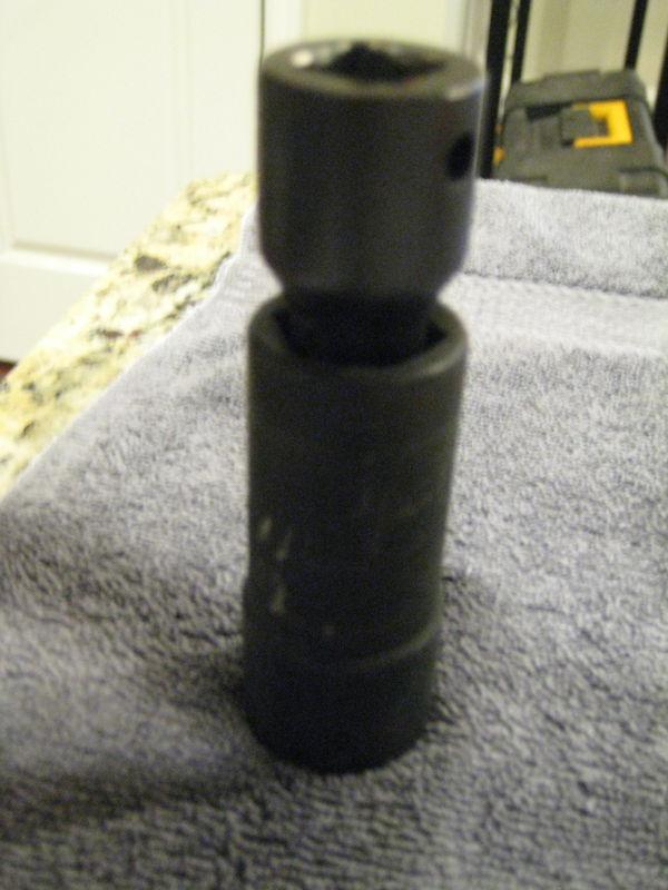 Excellent snap-on 1/2" drive 19-21mm impact lug nut flip socket a98m nice 