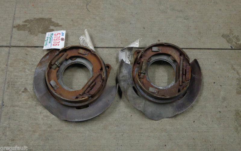 99 f250 super duty rear disc brake backing plates pair ford pickup truck oem