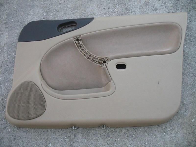 2000 saab 9-3 front right passenger side inside door panel beige tan 99 00 01 02