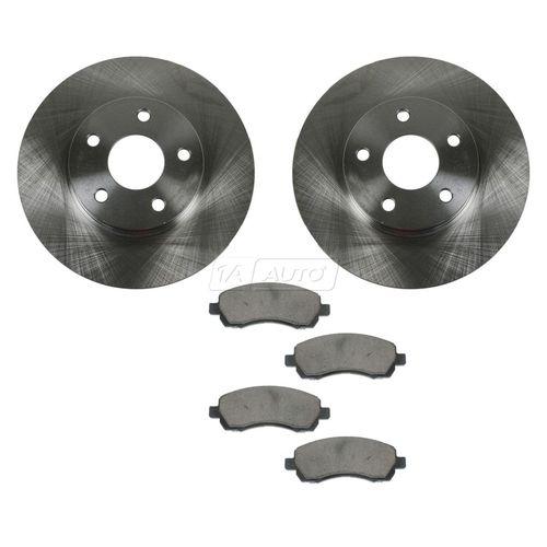 Brake pad & rotor kit ceramic front for subaru impreza legacy outback new