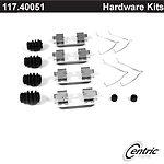 Centric parts 117.40051 front disc hardware kit