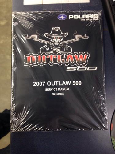 2007 outlaw 500 service manual w/ cd oem 9920786