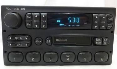 98-04 ford radio cassette yw7f-19b132-aa 