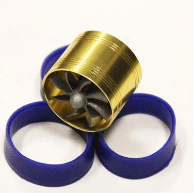 Suv gold single supercharger turbine turbo charger air intake fuel saver fan