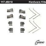 Centric parts 117.45018 rear disc hardware kit