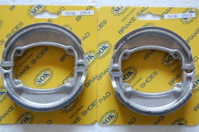 Front&rear brake shoes for yamaha gtmx mx 80 100 mx80 mx100 rs100 rs 100