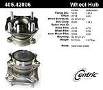 Centric parts 405.42006 rear hub assembly