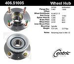 Centric parts 406.51005e rear hub assembly