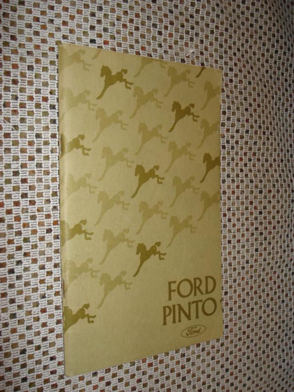 1975 ford pinto owners manual original glove box book 