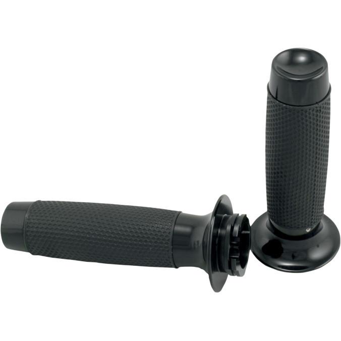 Todd's cycle mgr-2 mot grip black with rubber 1" dual cable