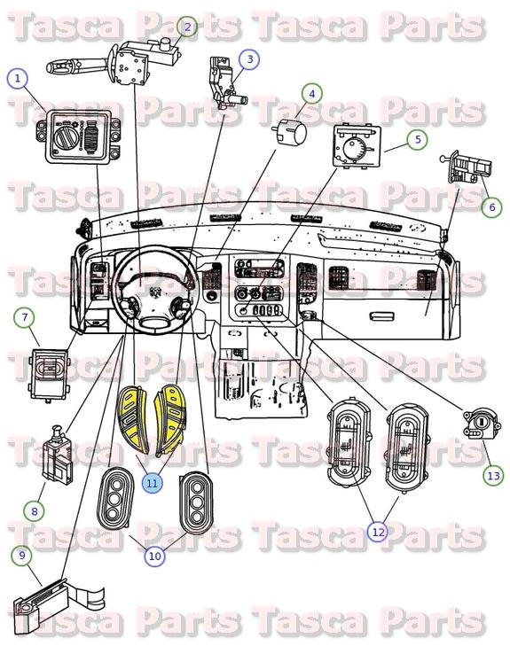 New oem lh steering wheel speed control switch 2002-2007 dodge chrysler vehicles