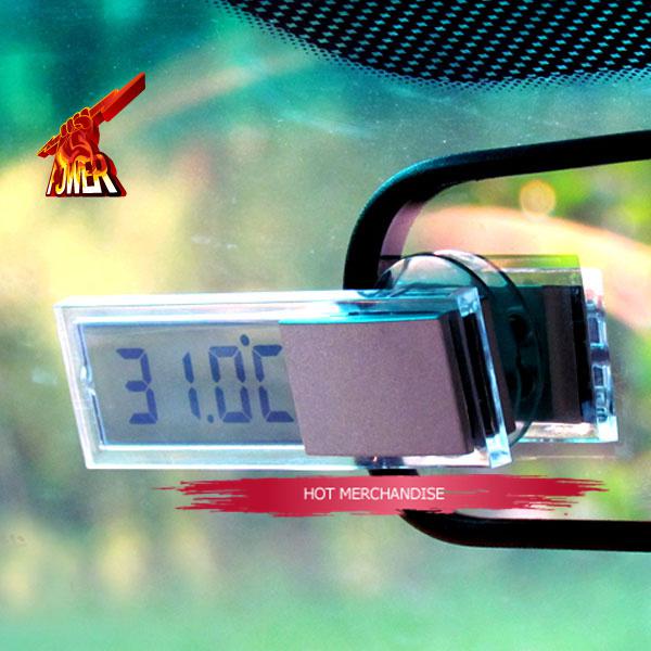 Car interior crystal clear digital thermometer centigrade or fahrenheit