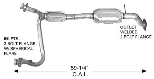 Ap exhaust 645890 exhaust system parts-catalytic converter