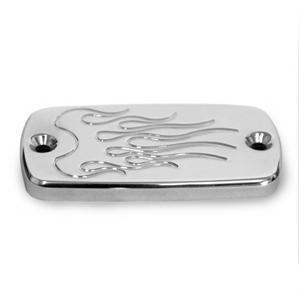 Baron master cylinder cover flame chrome for yamaha v-star