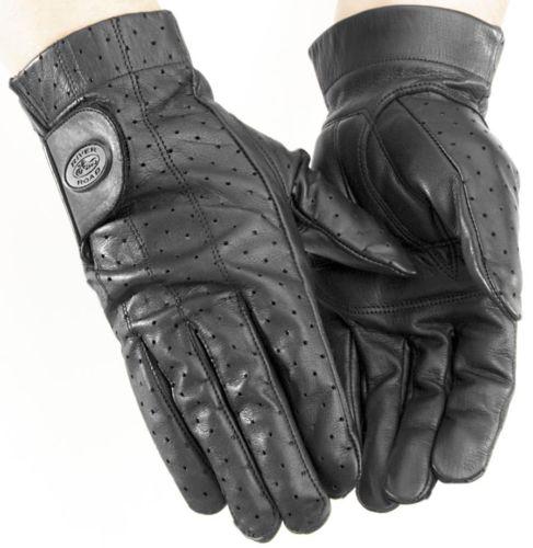 New river road mens tuscon leather motorcycle gloves, black, 3xl/xxxl